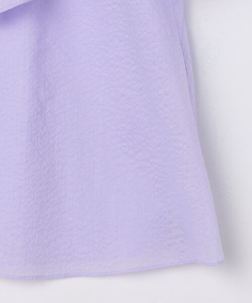 NOLLEY’S（ノーリーズ）の「ラッフルリボンブラウス（シャツ/ブラウス・レディース・ブラック系その他4/ブルー系その他7/ブラック/ホワイト系その他5/オフホワイト/ライトパープル/ブラック系その他3/グリーン/ベージュ/ブラック系その他・38）」の16枚目の写真