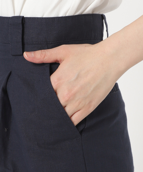 JOURNAL STANDARD relume（ジャーナルスタンダード　レリューム）の「リネンコットンタックスラックス（スラックス・レディース・ライトグリーン/アイボリー/ネイビー・38/36）」の14枚目の写真