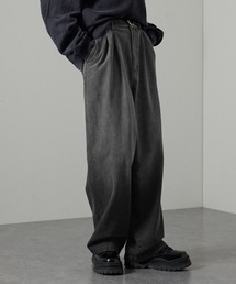 【Alfred Alex】gradation wide straight denim pants / グラデーションワイドストレートデニムパンツ