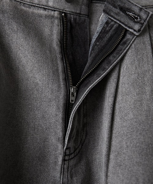 Alfred Alex】gradation wide straight denim pants / グラデーション