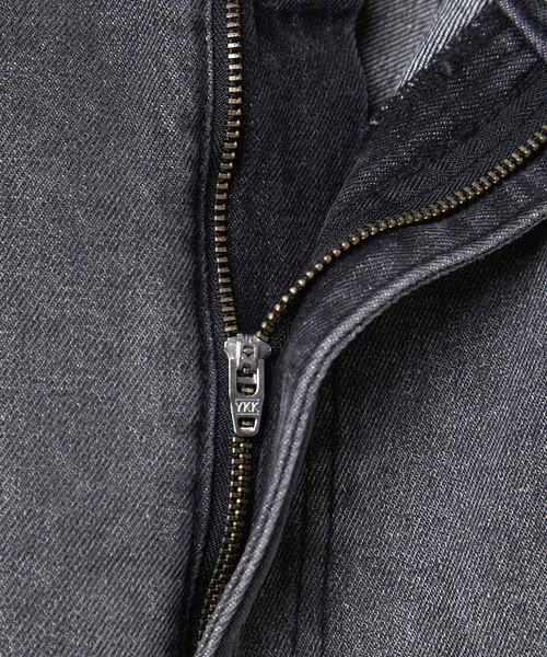 Alfred Alex】gradation wide straight denim pants