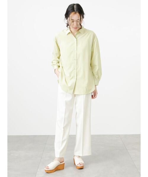 Samansa Mos2 blue（サマンサモスモスブルー）の「【接触冷感】2タックイージーパンツ（その他パンツ・レディース・ブルー/グリーン/キナリ/ブラック・F）」の22枚目の写真