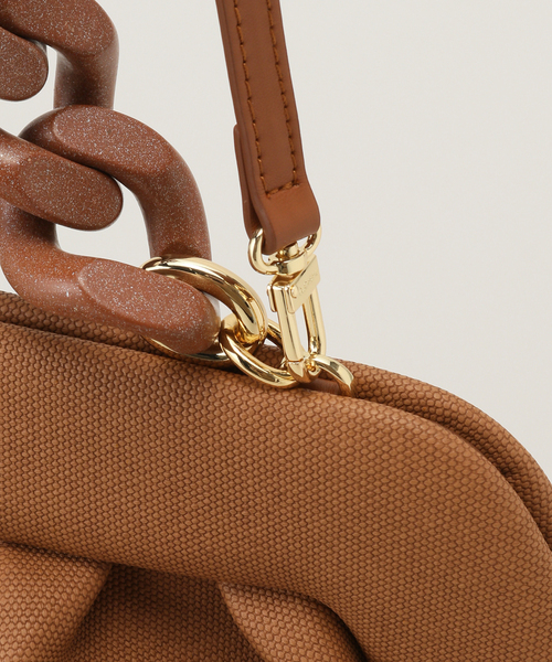 VERMEIL par iena(ヴェルメイユパーイエナ)の「【THEMOIRe/テモワール】CANVAS クラッチ(ショルダーバッグ・レディース・ブラウン・FREE)」の7枚目の写真
