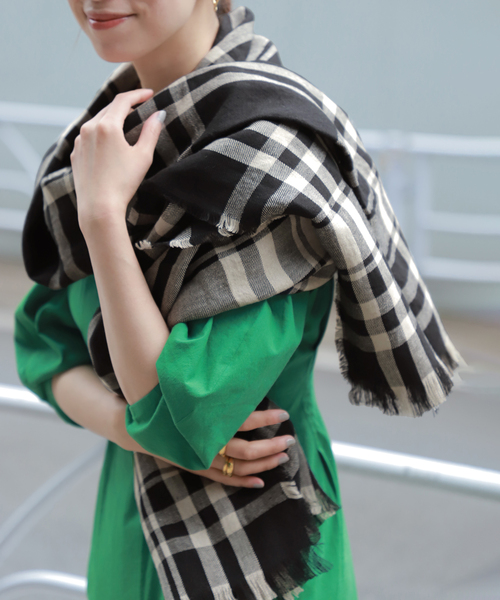 VERMEIL par iena 【PLAIDIE/プレディ】ストール PLAIDIE/プレディ】STOLE（ナチュラル）（ストール）｜VERMEIL
