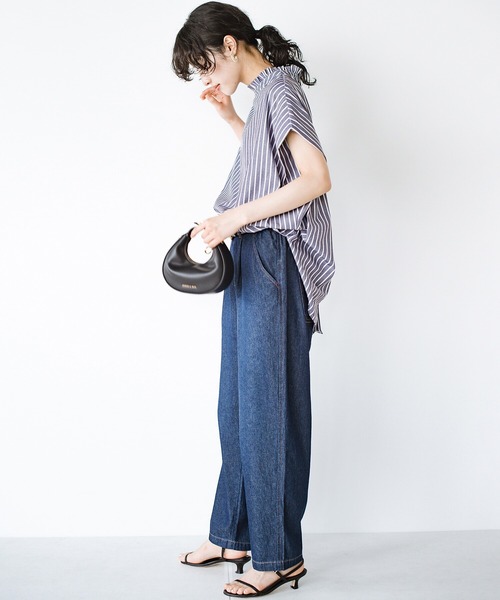 HAU (ハウ) テーパードデニムパンツ 36 インディゴブルー HAU（ハウ）｜denim pants 