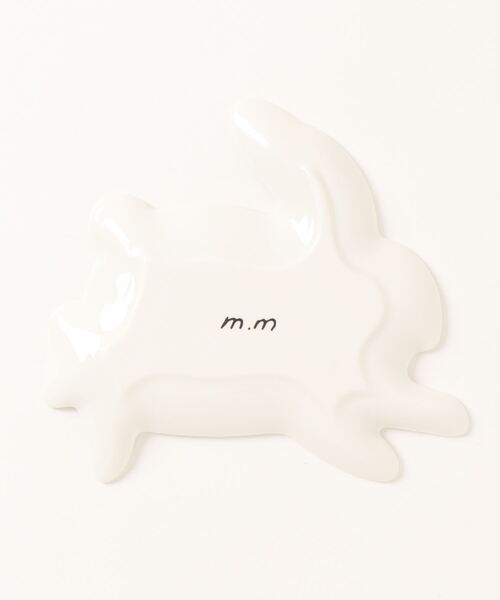 松尾ミユキ（マツオミユキ）の「松尾ミユキ Diecut plate S ダイカットプレート（食器・レディース・ブラウン/ブルー/ホワイト・フリー）」の4枚目の写真