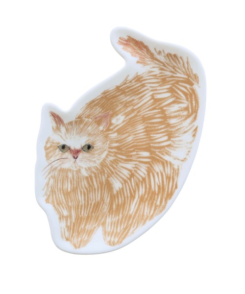 松尾ミユキ（マツオミユキ）の「松尾ミユキ Diecut plate S ダイカットプレート（食器・レディース・ブラウン/ブルー/ホワイト・フリー）」の2枚目の写真