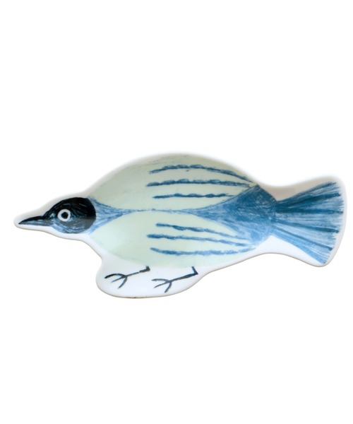 松尾ミユキ（マツオミユキ）の「松尾ミユキ Diecut plate S ダイカットプレート（食器・レディース・ブラウン/ブルー/ホワイト・フリー）」の3枚目の写真