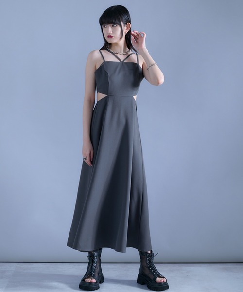 【Mavie..7】カットアウトSETキャミワンピ Mavie..7】カットアウトSETキャミワンピ | Remind me and