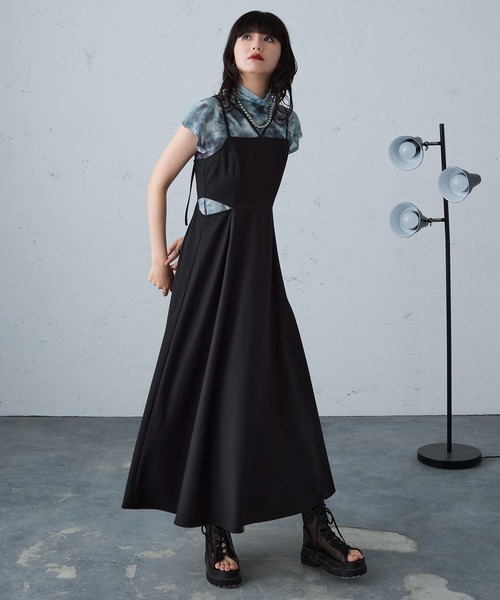 【Mavie..7】カットアウトSETキャミワンピ Mavie..7】カットアウトSETキャミワンピ | Remind me and