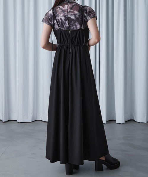 Ellno de Mavie（エルノデメヴィ）の「カットアウトキャミワンピース（ワンピース・レディース・ブラック/ブルーグレー・FREE）」の8枚目の写真