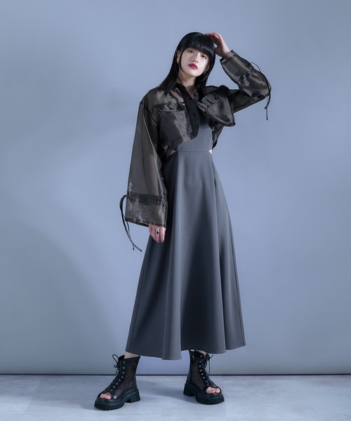 【Mavie..7】カットアウトSETキャミワンピ Mavie..7】カットアウトSETキャミワンピ | Remind me and