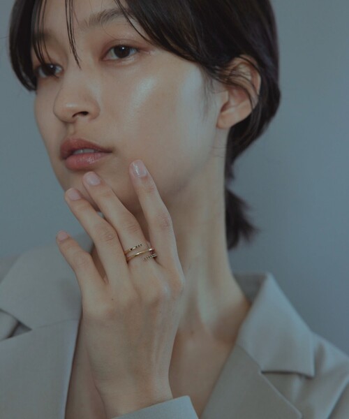 Jouete（ジュエッテ）の「[フォークリング] ジルコニア（リング・レディース・A/B/ピンクゴールド・9号/13号/17号）」の9枚目の写真