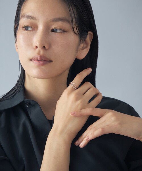 Jouete（ジュエッテ）の「[フォークリング] ジルコニア（リング・レディース・A/B/ピンクゴールド・9号/13号/17号）」の12枚目の写真