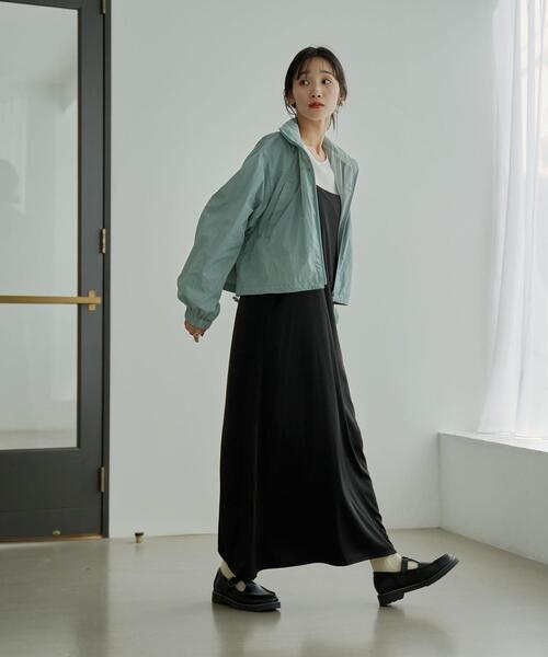 coen（コーエン）の「クロップドウィンドブレーカー（ナイロンジャケット・レディース・ライトブルー/ブラック・M/L）」の7枚目の写真