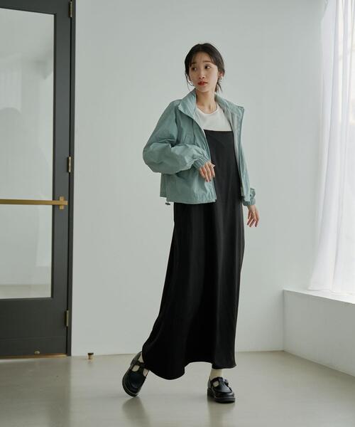 coen（コーエン）の「クロップドウィンドブレーカー（ナイロンジャケット・レディース・ライトブルー/ブラック・M/L）」の10枚目の写真