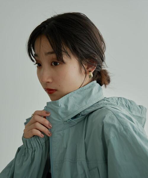 coen（コーエン）の「クロップドウィンドブレーカー（ナイロンジャケット・レディース・ライトブルー/ブラック・M/L）」の14枚目の写真