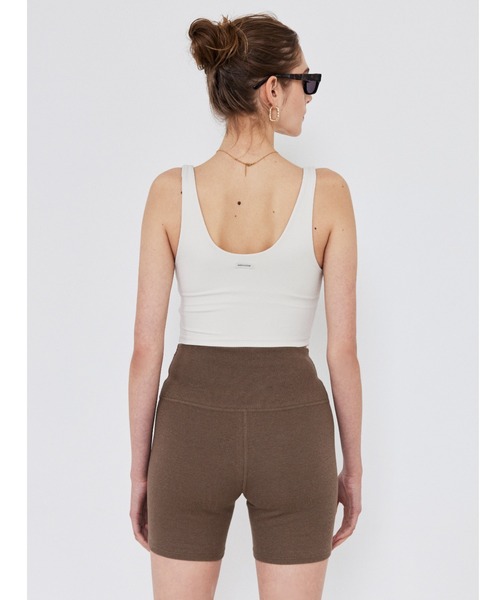 ALEXIA STAM（アリシアスタン）の「Wellness Rib Short Leggings / ショートリブレギンス（その他パンツ・レディース・チャコールグレー/ブラウン/ピンク・S/M/L）」の4枚目の写真