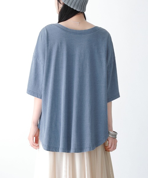 osharewalker（オシャレウォーカー）の「【廃盤】『デニム風2wayデザインプルオーバー』（Tシャツ/カットソー・レディース・ブルー・FREE）」の6枚目の写真