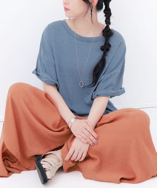 osharewalker（オシャレウォーカー）の「【廃盤】『デニム風2wayデザインプルオーバー』（Tシャツ/カットソー・レディース・ブルー・FREE）」の10枚目の写真