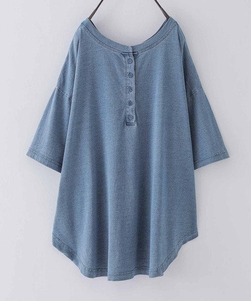 osharewalker（オシャレウォーカー）の「【廃盤】『デニム風2wayデザインプルオーバー』（Tシャツ/カットソー・レディース・ブルー・FREE）」の18枚目の写真