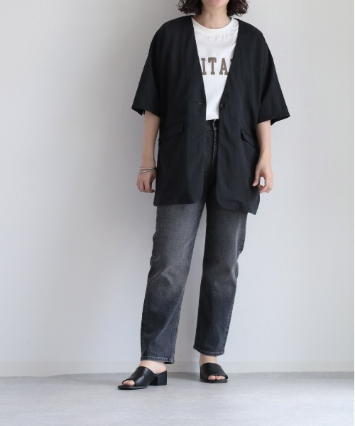 cepo(セポ)の「テーラーシャツジャケット(シャツ/ブラウス・レディース・ブラック/グリーン・M)」の22枚目の写真