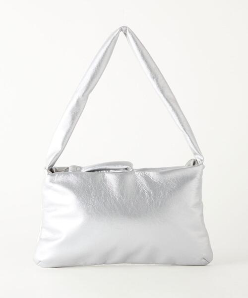 CITEN(シテン)の「<CITEN>グロッシー パデッド ミニバッグ(ハンドバッグ・レディース・ブラック/シルバー/レッド・FREE)」の21枚目の写真