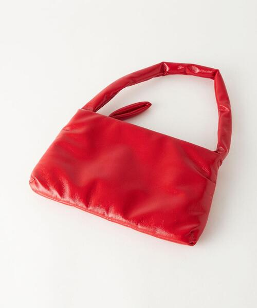 CITEN(シテン)の「<CITEN>グロッシー パデッド ミニバッグ(ハンドバッグ・レディース・ブラック/シルバー/レッド・FREE)」の11枚目の写真