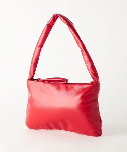 CITEN(シテン)の「<CITEN>グロッシー パデッド ミニバッグ(ハンドバッグ・レディース・ブラック/シルバー/レッド・FREE)」の10枚目の写真