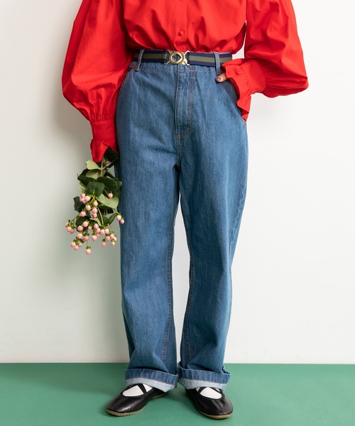 CHILD WOMAN（チャイルドウーマン）の「ゴールドバックル ラインゴムベルト（ベルト・レディース・ブラウン/グリーン・FREE）」の12枚目の写真