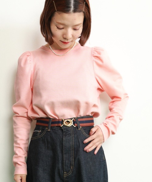 CHILD WOMAN（チャイルドウーマン）の「ゴールドバックル ラインゴムベルト（ベルト・レディース・ブラウン/グリーン・FREE）」の16枚目の写真