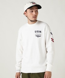 AVIREX | NAVAL L/S WAFFLE T-SHIRT / ネイバル 長袖 ワッフル Tシャツ / AVIREX / アヴィレックス(Tシャツ/カットソー)