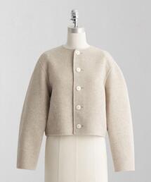 LOEFF（ロエフ）の「＜LOEFF＞リバー ラウンド ノーカラージャケット