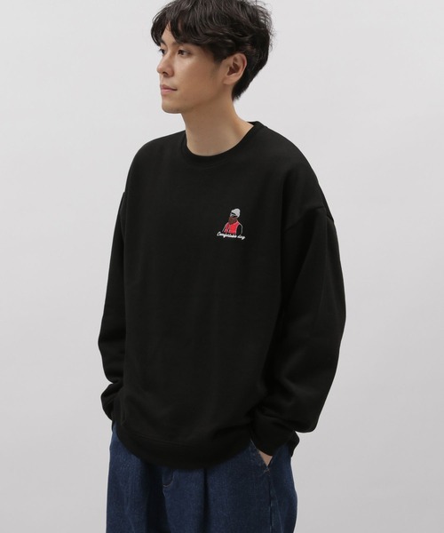 LAKOLE（ラコレ）の「ヒゲサガラ裏起毛プルオーバー / 975108（スウェット・メンズ・ブラック/ライトグレー/ホワイト/イエロー/ブルー/パープル・LARGE/X-LARGE/MEDIUM）」の3枚目の写真