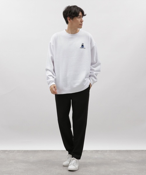 LAKOLE（ラコレ）の「ヒゲサガラ裏起毛プルオーバー / 975108（スウェット・メンズ・ブラック/ライトグレー/ホワイト/イエロー/ブルー/パープル・LARGE/X-LARGE/MEDIUM）」の10枚目の写真