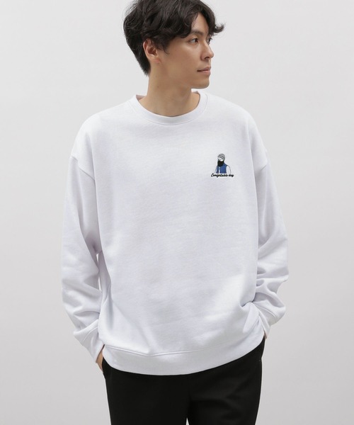 LAKOLE（ラコレ）の「ヒゲサガラ裏起毛プルオーバー / 975108（スウェット・メンズ・ブラック/ライトグレー/ホワイト/イエロー/ブルー/パープル・LARGE/X-LARGE/MEDIUM）」の11枚目の写真