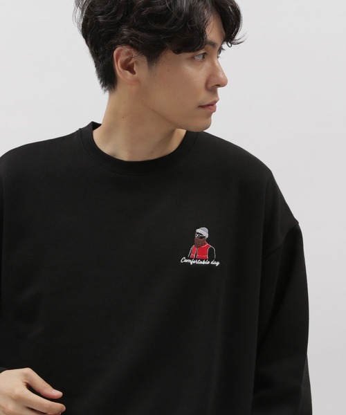 LAKOLE（ラコレ）の「ヒゲサガラ裏起毛プルオーバー / 975108（スウェット・メンズ・ブラック/ライトグレー/ホワイト/イエロー/ブルー/パープル・LARGE/X-LARGE/MEDIUM）」の13枚目の写真