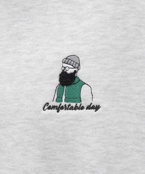 LAKOLE（ラコレ）の「ヒゲサガラ裏起毛プルオーバー / 975108（スウェット・メンズ・ブラック/ライトグレー/ホワイト/イエロー/ブルー/パープル・LARGE/X-LARGE/MEDIUM）」の20枚目の写真