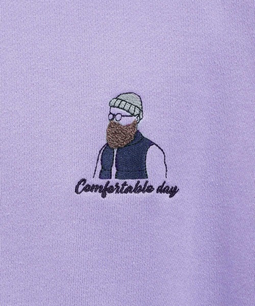 LAKOLE（ラコレ）の「ヒゲサガラ裏起毛プルオーバー / 975108（スウェット・メンズ・ブラック/ライトグレー/ホワイト/イエロー/ブルー/パープル・LARGE/X-LARGE/MEDIUM）」の8枚目の写真