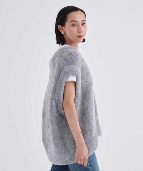 AKANE UTSUNOMIYA（アカネウツノミヤ）の「【AKANE UTSUNOMIYA/アカネウツノミヤ】Super Fleece Knit Vest/スーパーフリースニットベスト（ベスト・レディース・グレー・FREE）」の6枚目の写真