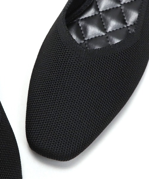 Bermosa（ベルモサ）の「ニットパンプス 無地 レオパード（パンプス・レディース・ベージュ/ブラック/ブラウン・S/LL/L/M）」の7枚目の写真