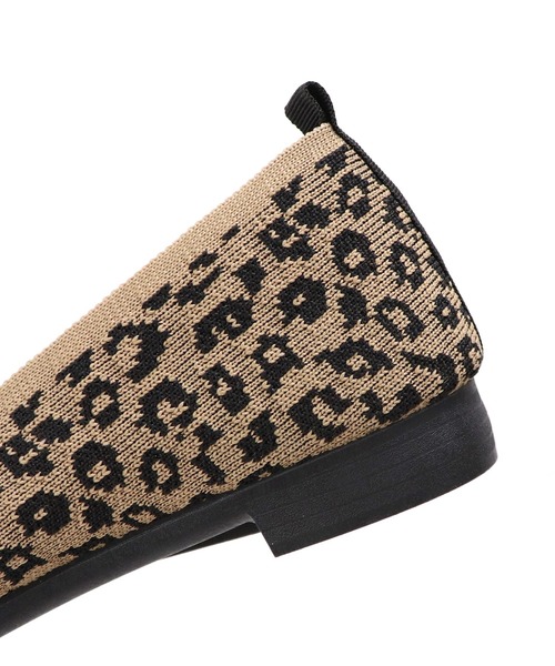 Bermosa（ベルモサ）の「ニットパンプス 無地 レオパード（パンプス・レディース・ベージュ/ブラック/ブラウン・S/LL/L/M）」の8枚目の写真