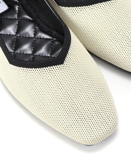 Bermosa（ベルモサ）の「ニットパンプス 無地 レオパード（パンプス・レディース・ベージュ/ブラック/ブラウン・S/LL/L/M）」の9枚目の写真