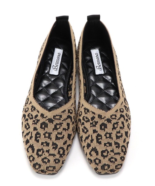 Bermosa（ベルモサ）の「ニットパンプス 無地 レオパード（パンプス・レディース・ベージュ/ブラック/ブラウン・S/LL/L/M）」の10枚目の写真