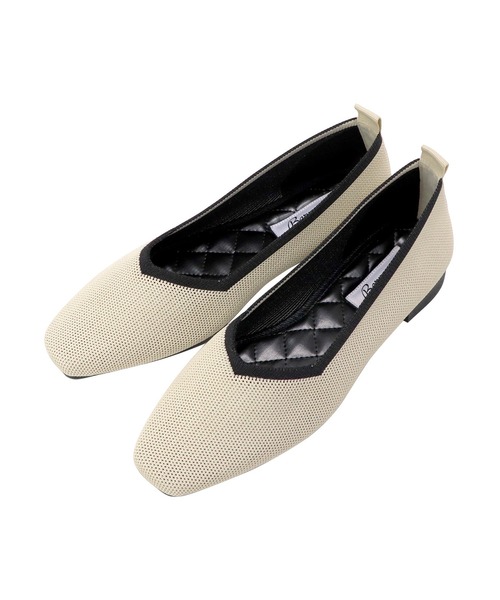 Bermosa（ベルモサ）の「ニットパンプス 無地 レオパード（パンプス・レディース・ベージュ/ブラック/ブラウン・S/LL/L/M）」の13枚目の写真