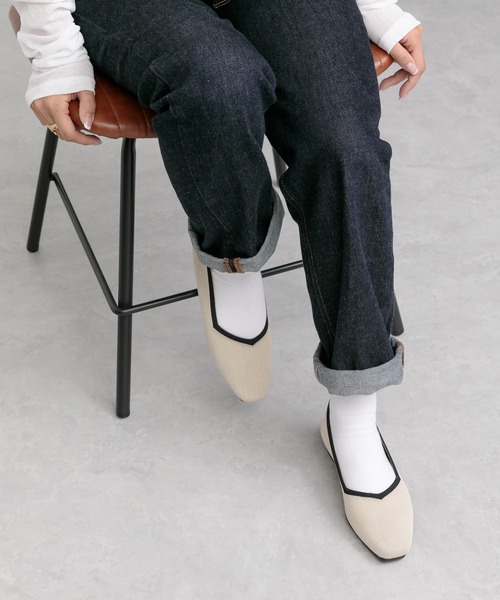 Bermosa（ベルモサ）の「ニットパンプス 無地 レオパード（パンプス・レディース・ベージュ/ブラック/ブラウン・S/LL/L/M）」の19枚目の写真