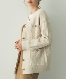 YECCA VECCA | ミックス編みツイードニットカーディガン(カーディガン/ボレロ)