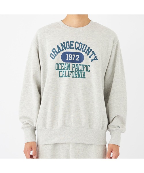 Ocean Pacific(オーシャンパシフィック)の「Ocean Pacific/オーシャンパシフィック スウェット クルーネック プルオーバー 長袖 リブ ガレッジ風 トレーナー(スウェット・メンズ・チャコールグレー/アイボリー/ネイビー/ヘザーグレー・L/M/XL)」の11枚目の写真