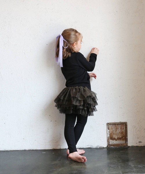 Rora（ローラ）の「シャララ リボン ヘアゴム（ヘアゴム・キッズ・クリーム/ラベンダー/ピンク/ブラック/ネイビー・FREE）」の8枚目の写真