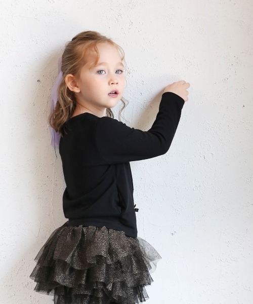 Rora（ローラ）の「シャララ リボン ヘアゴム（ヘアゴム・キッズ・クリーム/ラベンダー/ピンク/ブラック/ネイビー・FREE）」の12枚目の写真